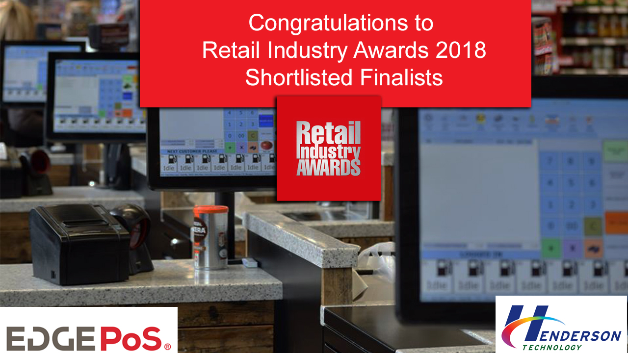 Congratulations to Retail Industry Awards 2018 Shortlisted EDGEPoS